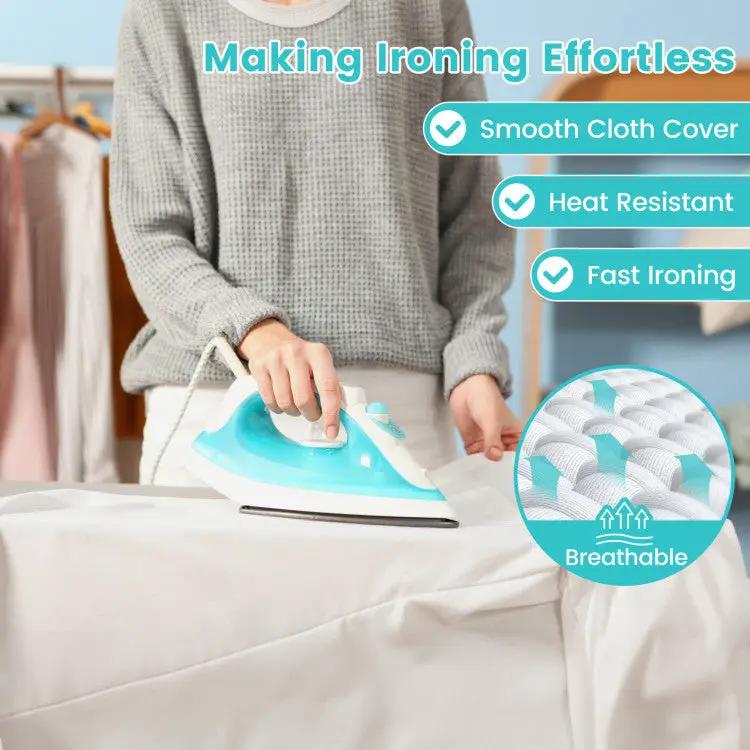 Foldable Ironing Board with Iron Rest and Adjustable Height by DirectDeals