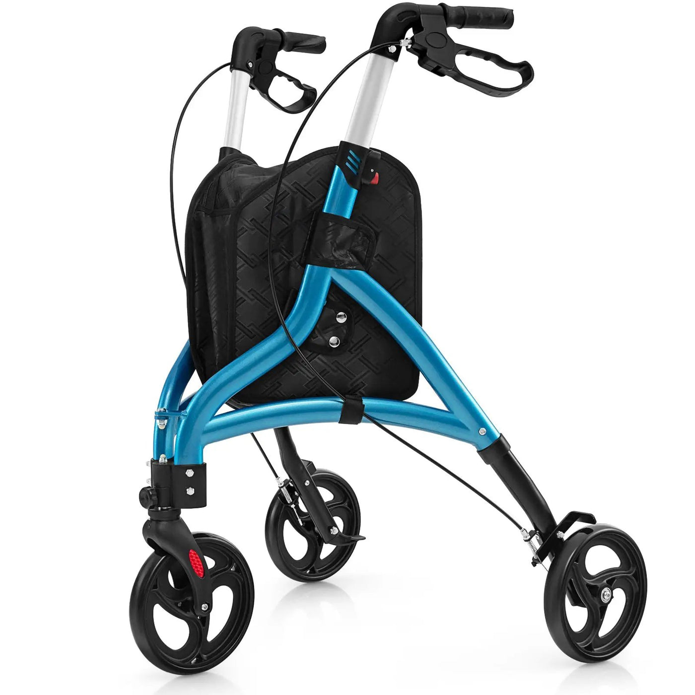 Foldable Rollator Walker with Lightweight Aluminum Frame by DirectDeals