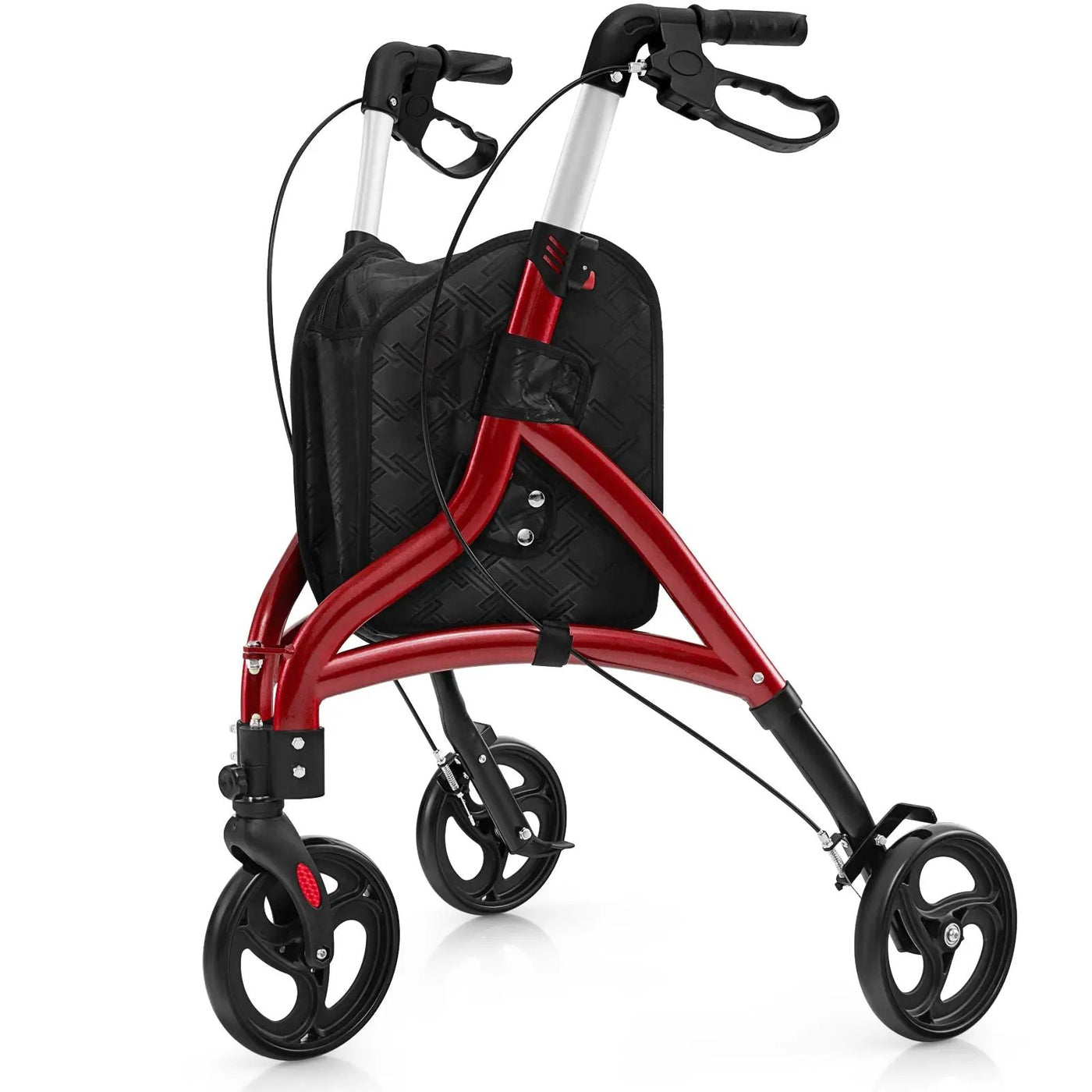 Foldable Rollator Walker with Lightweight Aluminum Frame by DirectDeals
