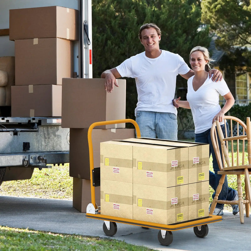 660 Pounds Folding Platform Cart Dolly Hand Truck by DirectDeals