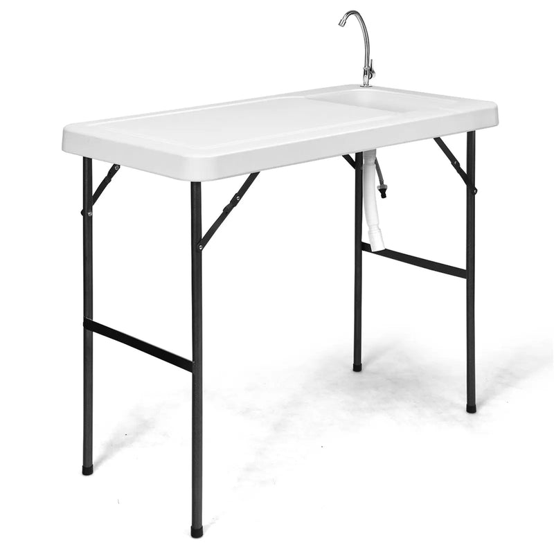 Folding Portable Fish Cleaning Cutting Table by DirectDeals