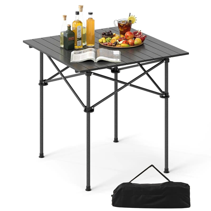 Folding Roll-up Camping Table with Metal Legs by DirectDeals