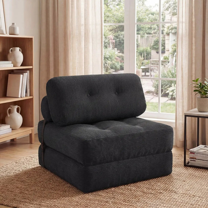 Folding Sofa Bed with Pillow and Back Support for Living Room by DirectDeals