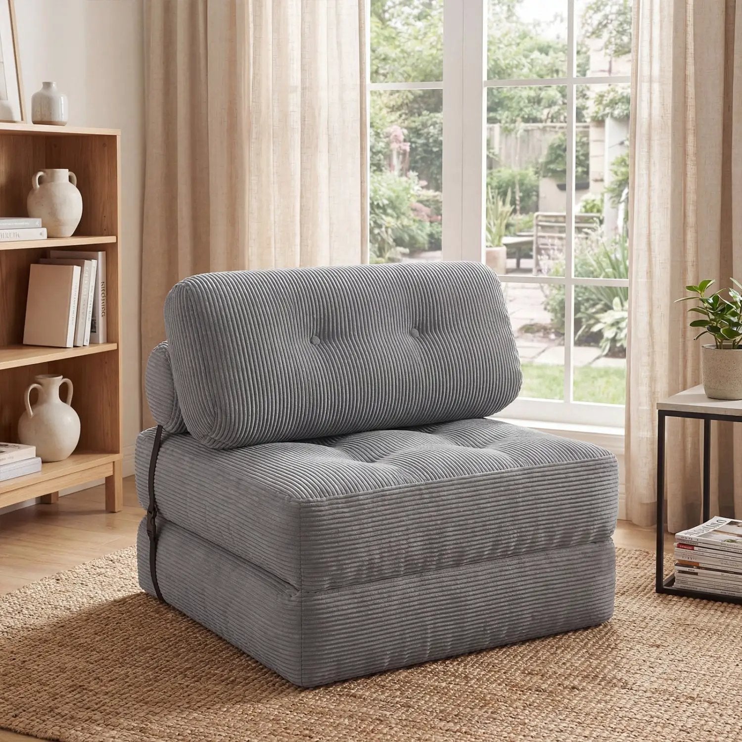Folding Sofa Bed with Pillow and Back Support for Living Room by DirectDeals