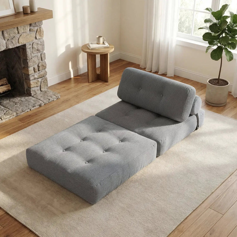 Folding Sofa Bed with Pillow and Back Support for Living Room by DirectDeals