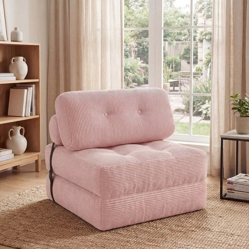 Folding Sofa Bed with Pillow and Back Support for Living Room by DirectDeals