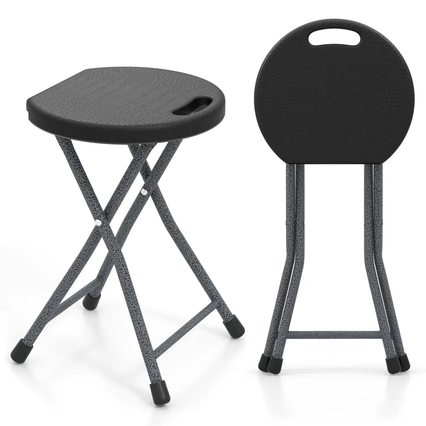 Folding Stool with Built-in Handle for Adults by DirectDeals