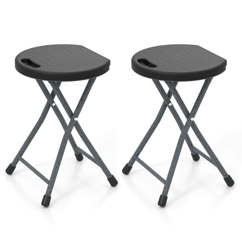Folding Stool with Built-in Handle for Adults by DirectDeals