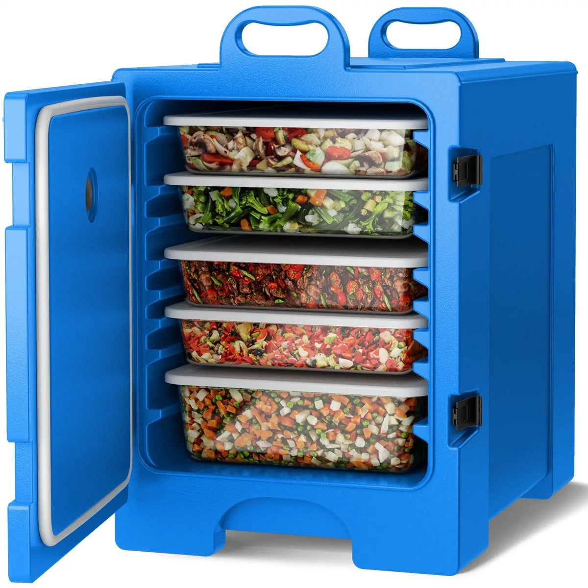81 Quart Capacity End-loading Insulated Food Pan Carrier with Handles by DirectDeals