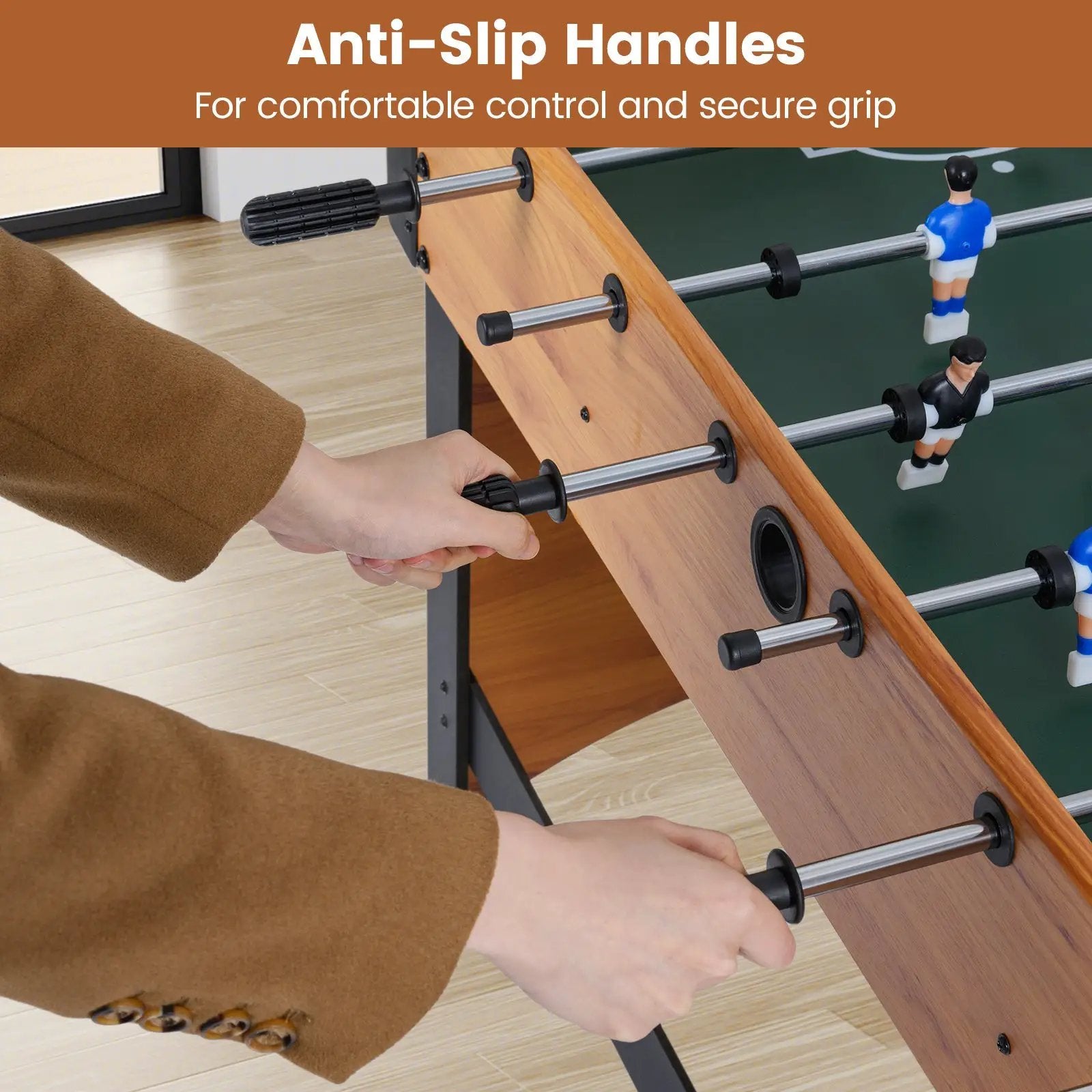 Foosball Table Competition Full Size Soccer Game Table with 22 Players by DirectDeals