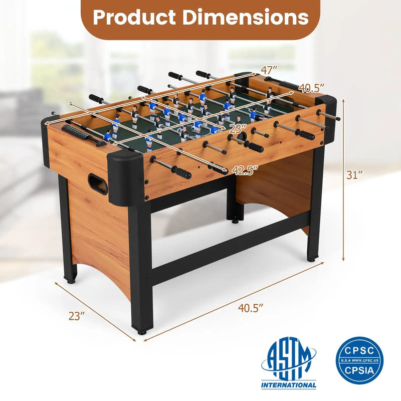 Foosball Table Competition Full Size Soccer Game Table with 22 Players by DirectDeals