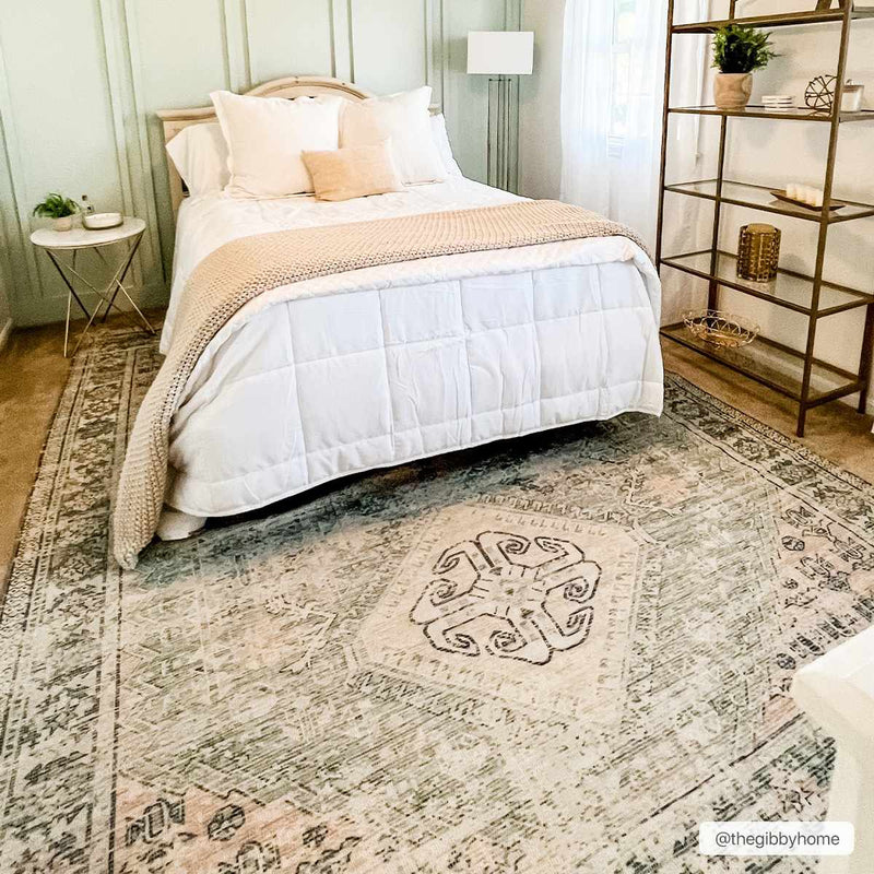 Foraker Sage Green Cotton Rug by Boutique Rugs