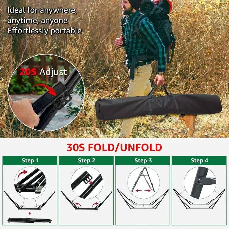 Tranquillo Unity Hammock Stand Large Size for Ultimate Relaxation by Megsu