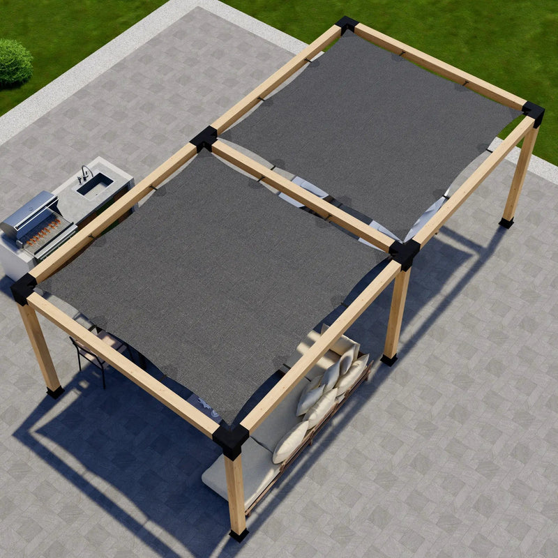 DIY Pergola Kit for a Freestanding Pergola With Canopies - Any Size Up to 24' x 12' by Zen Pergolas
