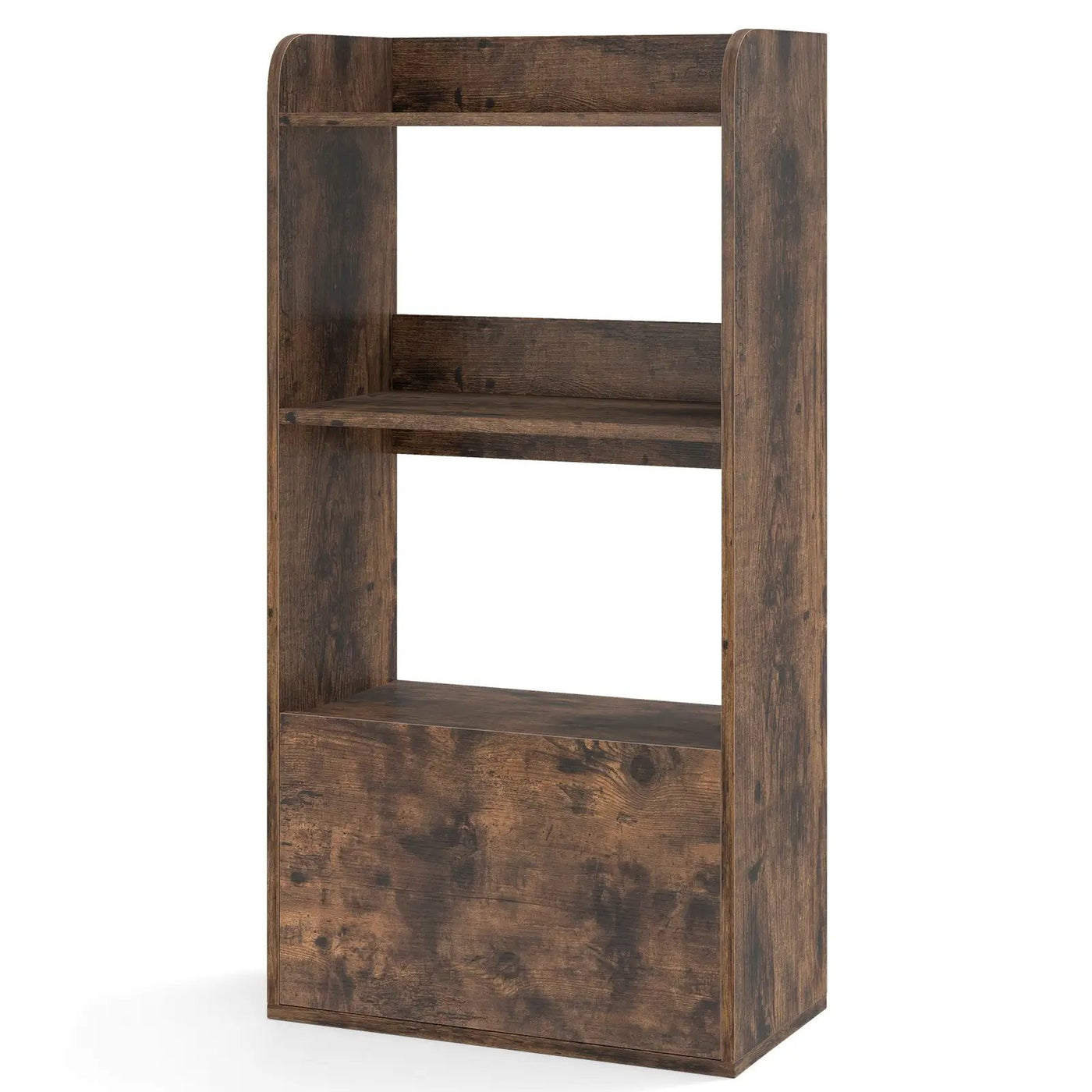 Freestanding Bookshelf with 3-Tier Open Shelf by DirectDeals