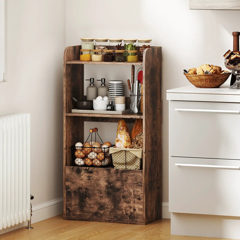 Freestanding Bookshelf with 3-Tier Open Shelf by DirectDeals