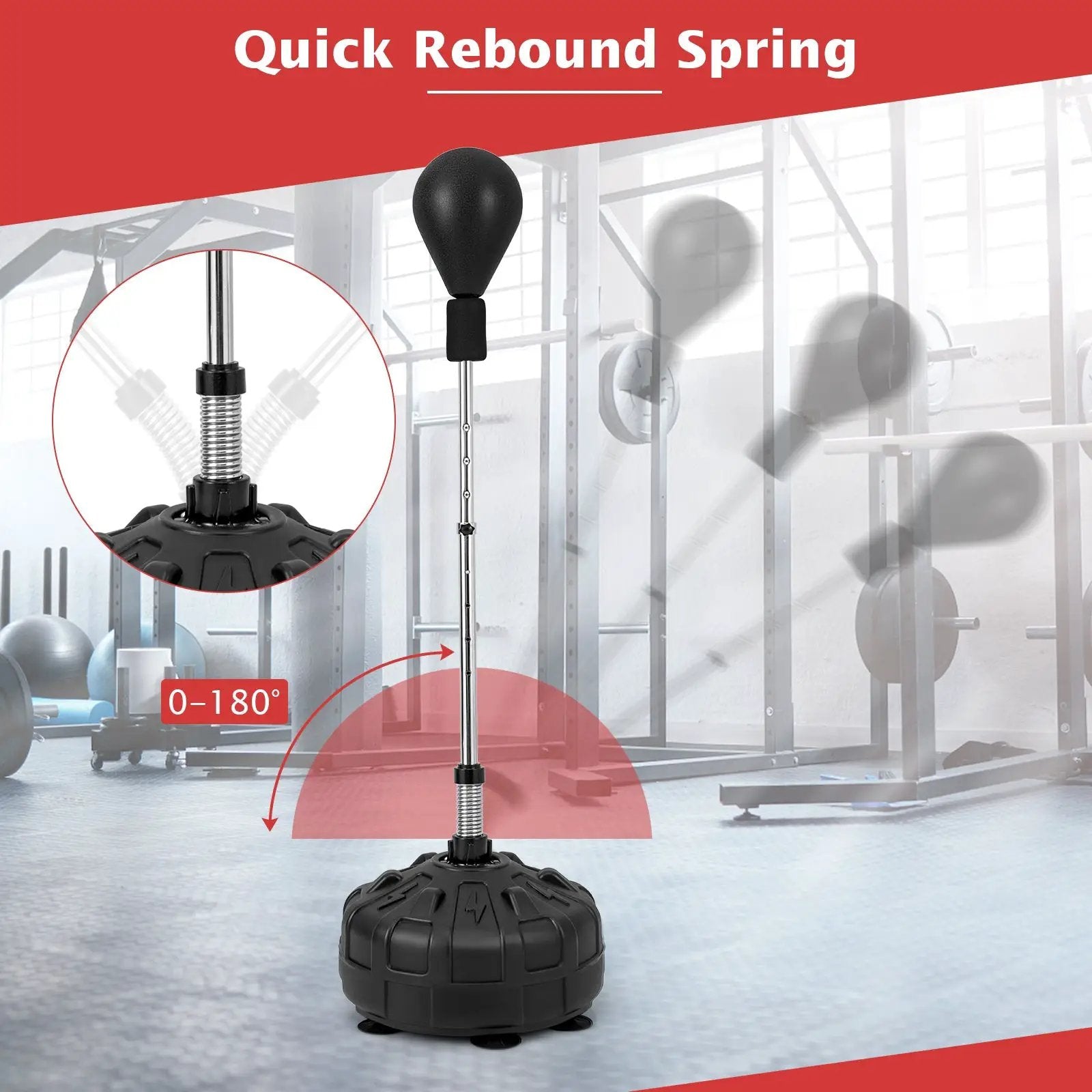 Freestanding Reflex Punching Bag for Adults by DirectDeals
