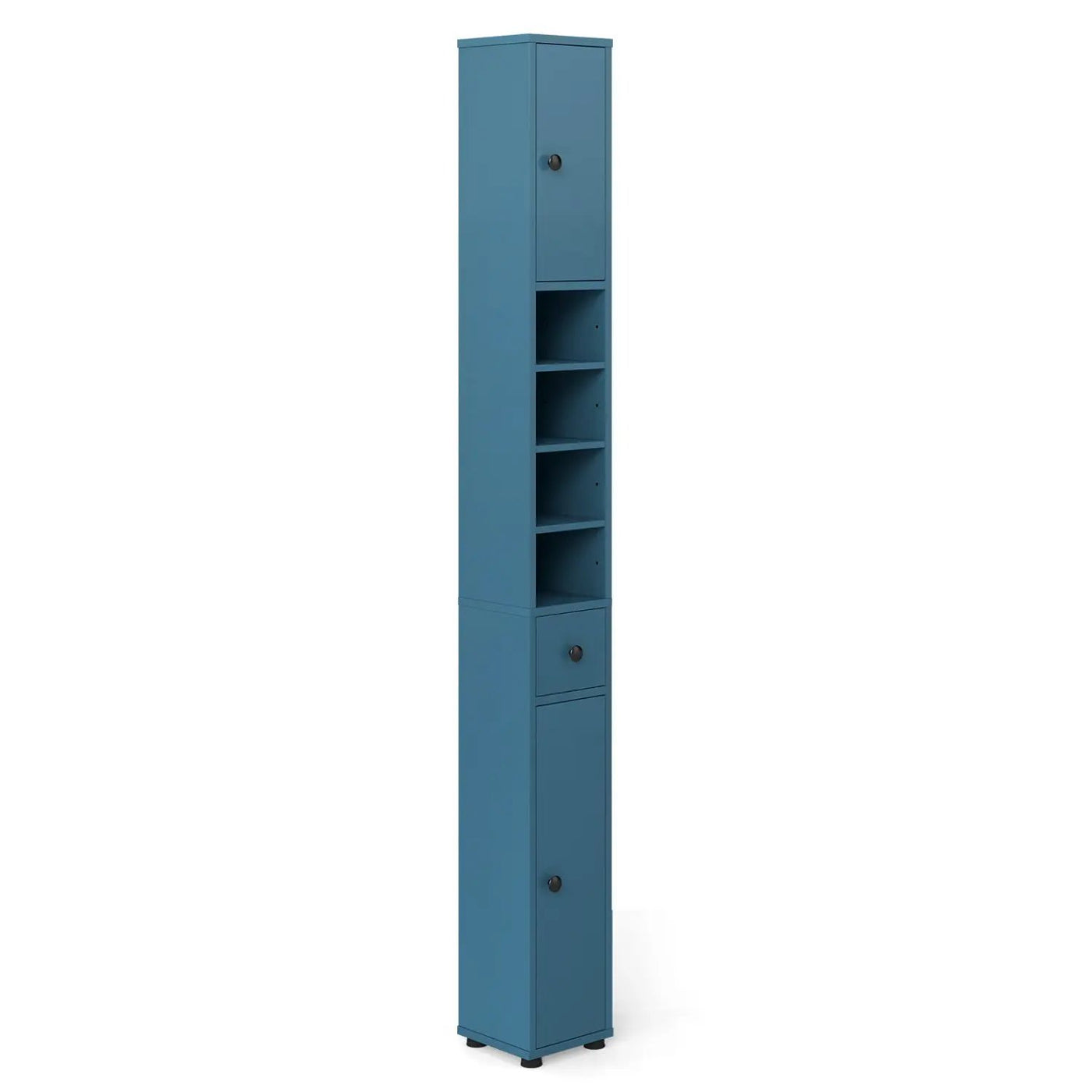 Freestanding Slim Bathroom Cabinet with Drawer and Adjustable Shelves by DirectDeals