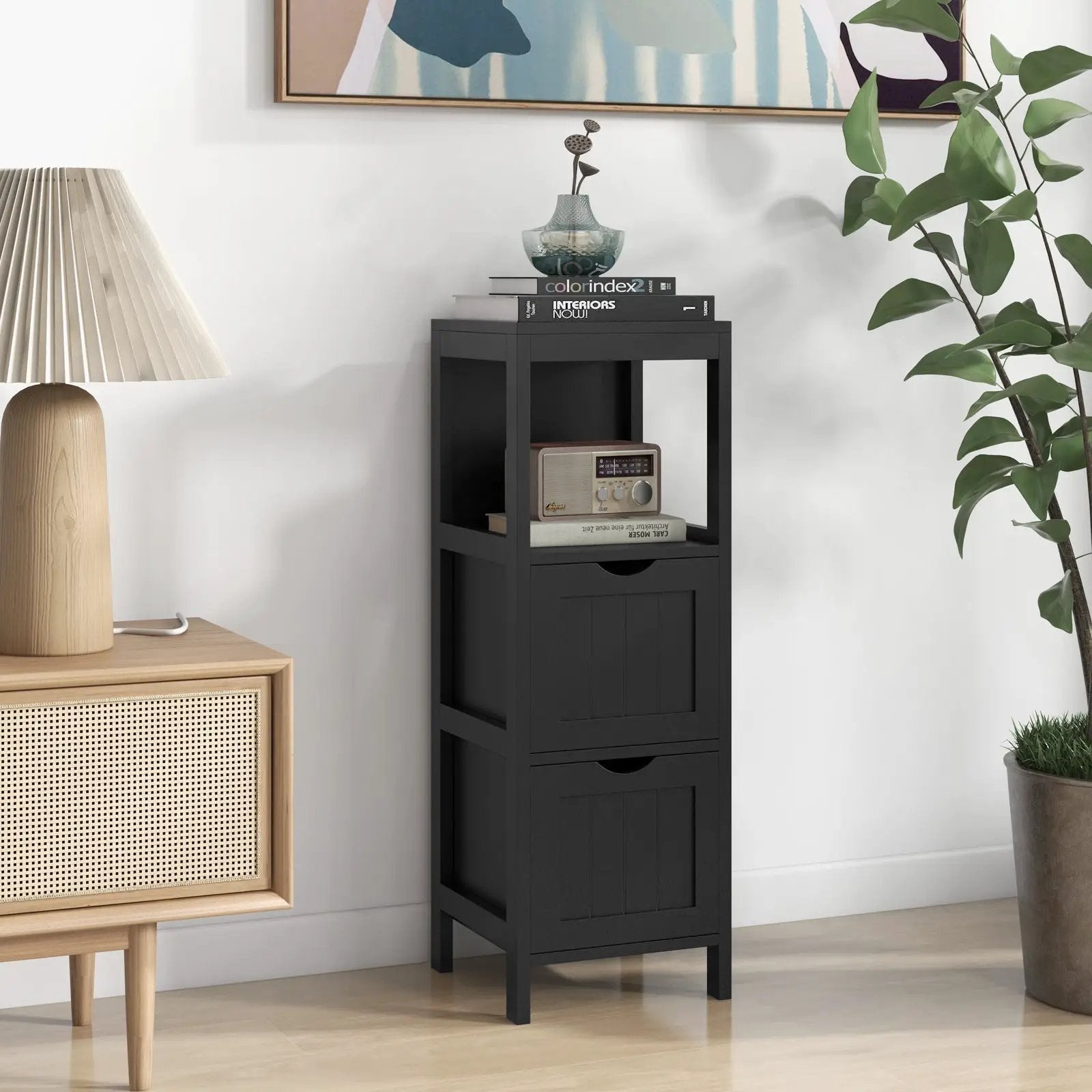 Freestanding Storage Cabinet with 2 Removable Drawers for Bathroom by DirectDeals
