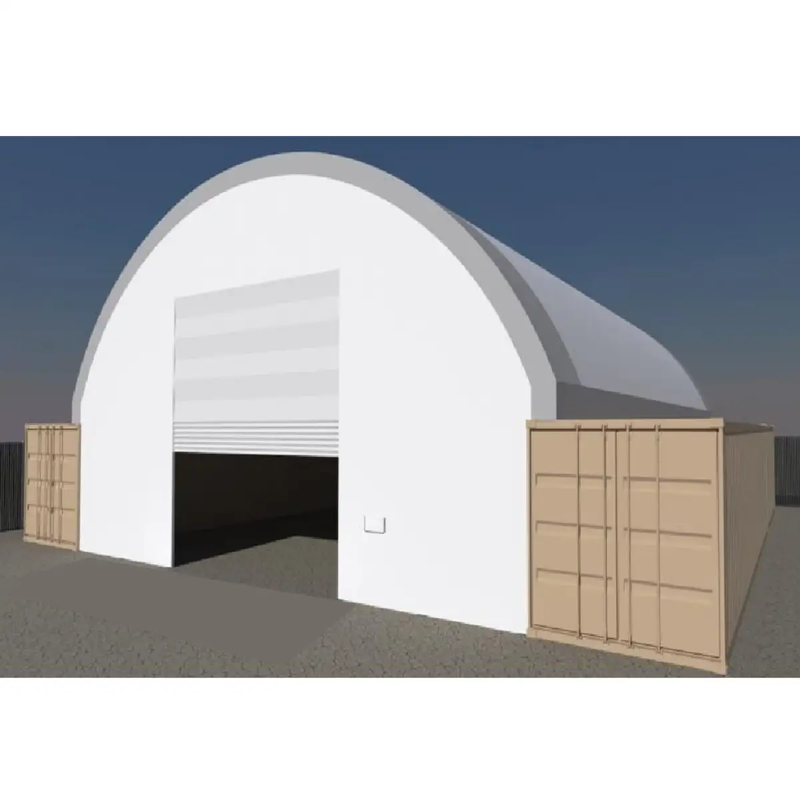 Front Wall with Winch door for Container Canopy Shelter 40'x40'x15' by Chery Industrial