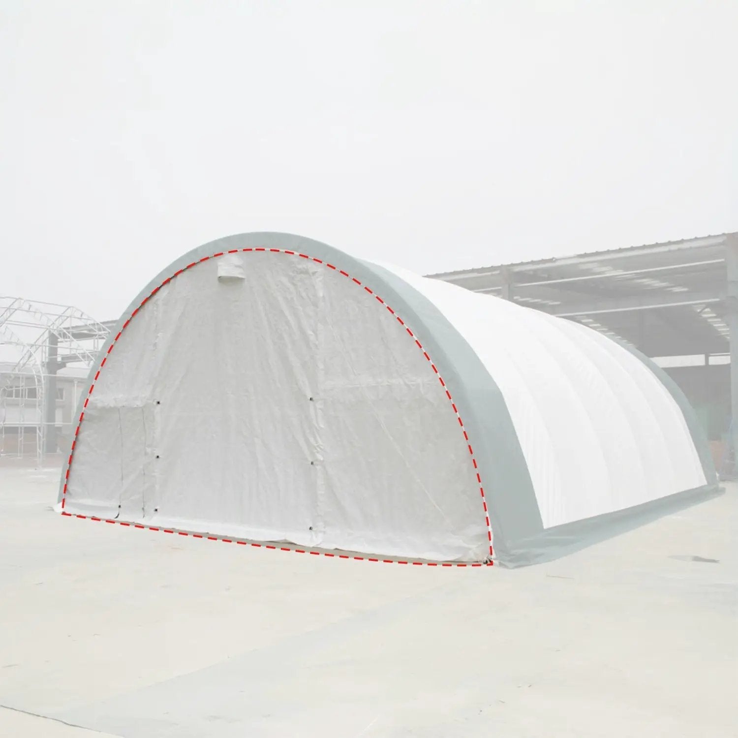 Front/Rear Panel with Roll-up Door for W30'xH15' Storage Shelter by Chery Industrial