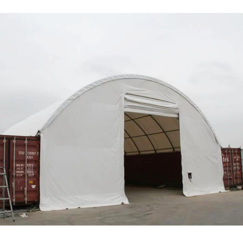 Front cover with Winch door for Shipping Container Canopy Shelter 40'x40'x11' by Chery Industrial