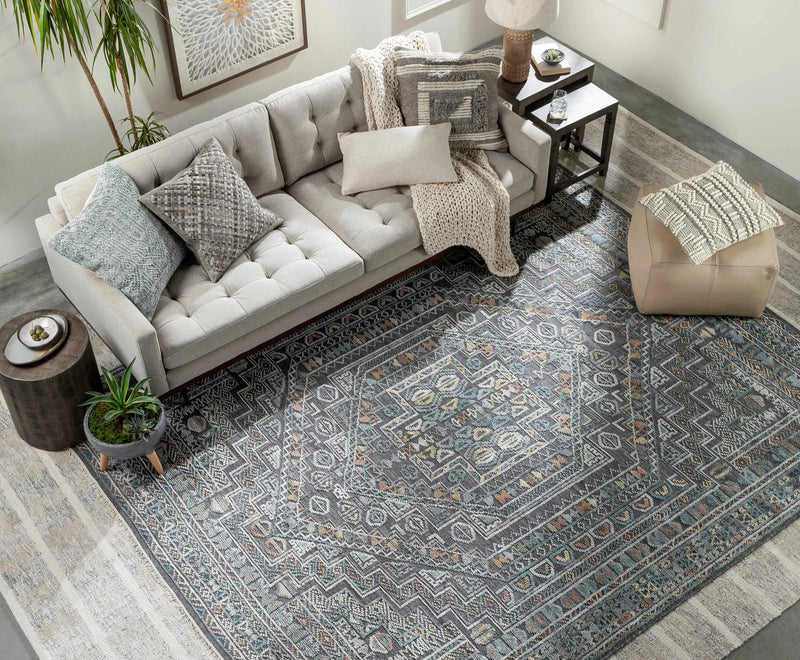 Akle Premium Hand Knotted Wool Area Rug - Clearance by Boutique Rugs