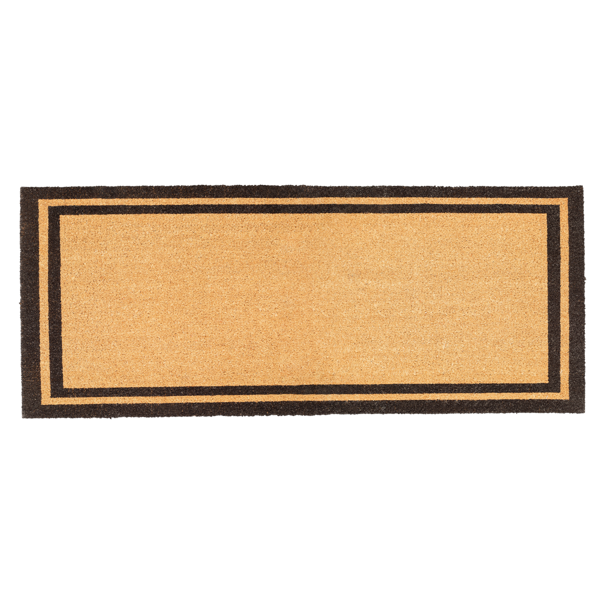 Double Black Border Coir Doormat by Fab Habitat