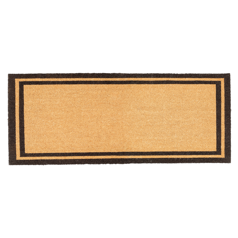 Double Black Border Coir Doormat by Fab Habitat