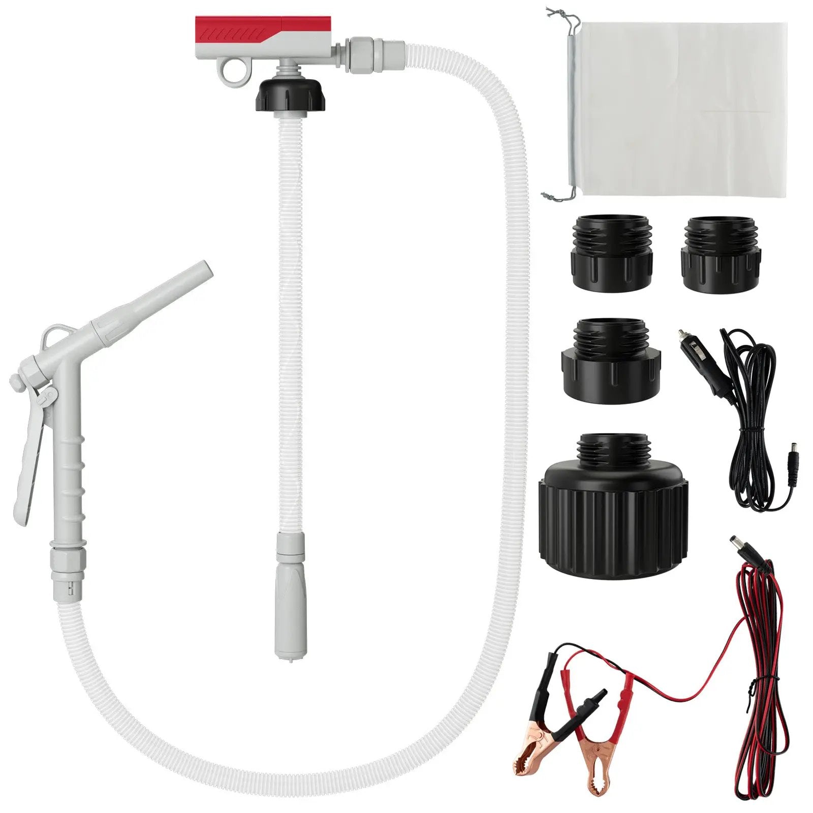Fuel Transfer Pump with Nozzle for Flow Control and Stop by DirectDeals