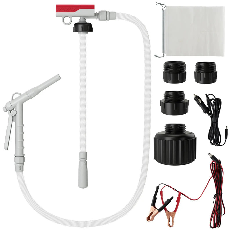 Fuel Transfer Pump with Nozzle for Flow Control and Stop by DirectDeals