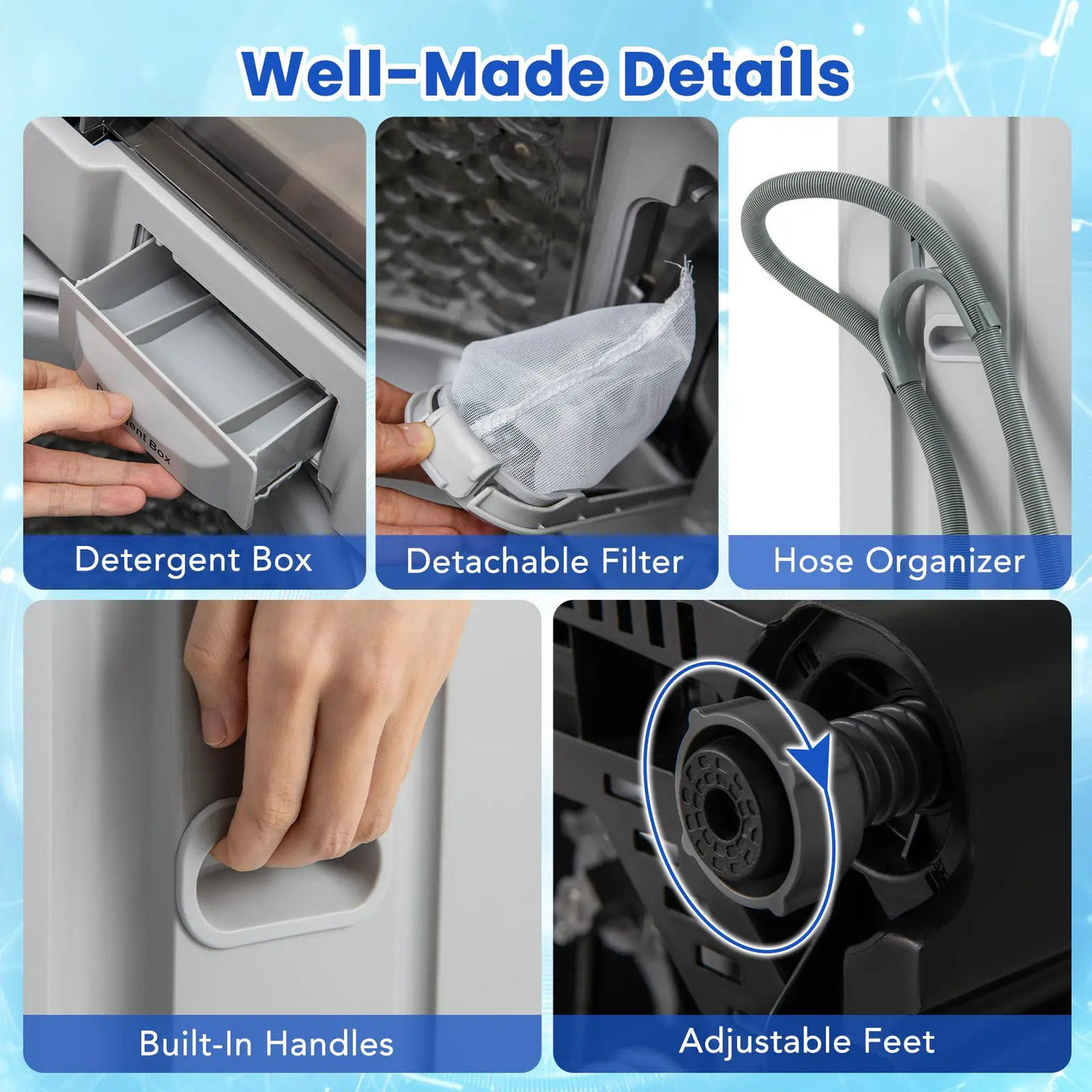 Full-Automatic Washing Machine Washer and Spin Combo by DirectDeals