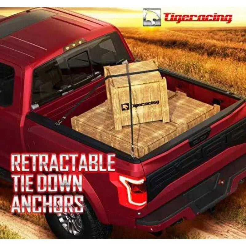 Tigeracing Tie Down Anchors Retractable Truck Bed Top Side D Ring Compatible ... by Selzalot