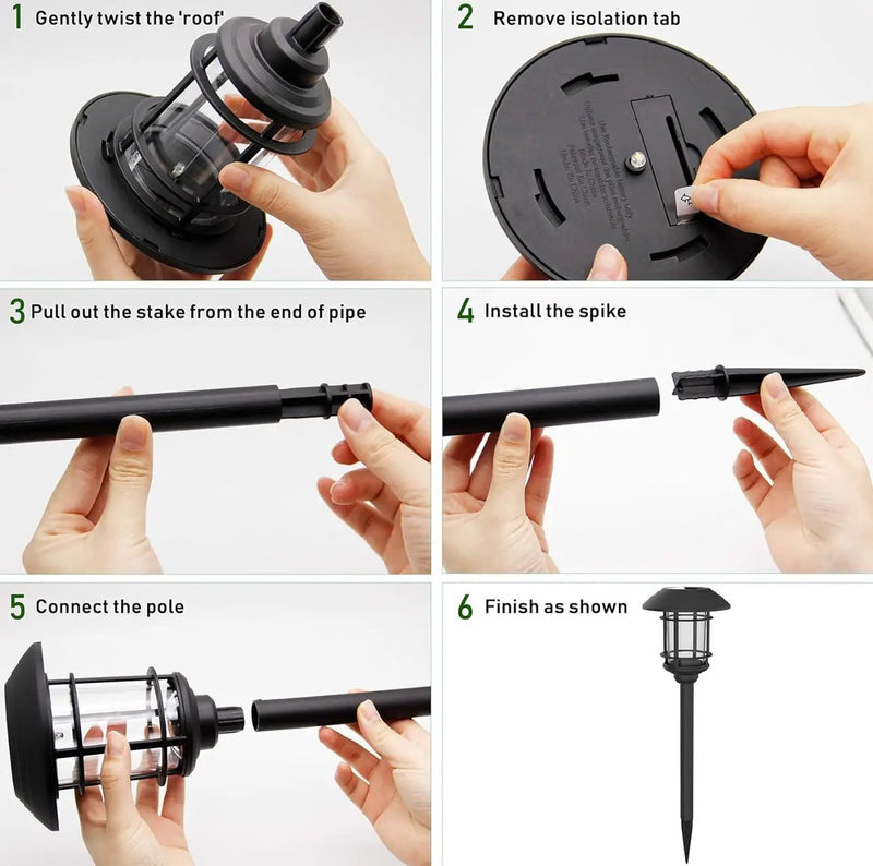 SmartYard High End Solar Bronze LED Path Light 10 Lumens (6-Pack) by Outdoor Solar Outlet