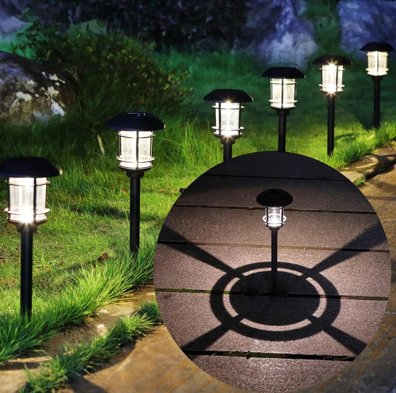 SmartYard High End Solar Bronze LED Path Light 10 Lumens (6-Pack) by Outdoor Solar Outlet