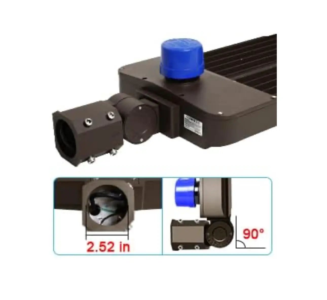 300W LED Parking Lot Light Hard Wire Slip Fitter Mount Dusk to Dawn LED Outdoor Lighting Exterior Flood Light Commercial IP65 Waterproof by Outdoor Solar Outlet