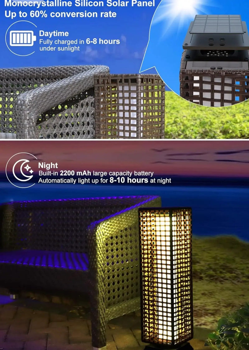 SmartYard 28’ Outdoor Solar Floor Lamp with 2 Lighting Modes by Outdoor Solar Outlet