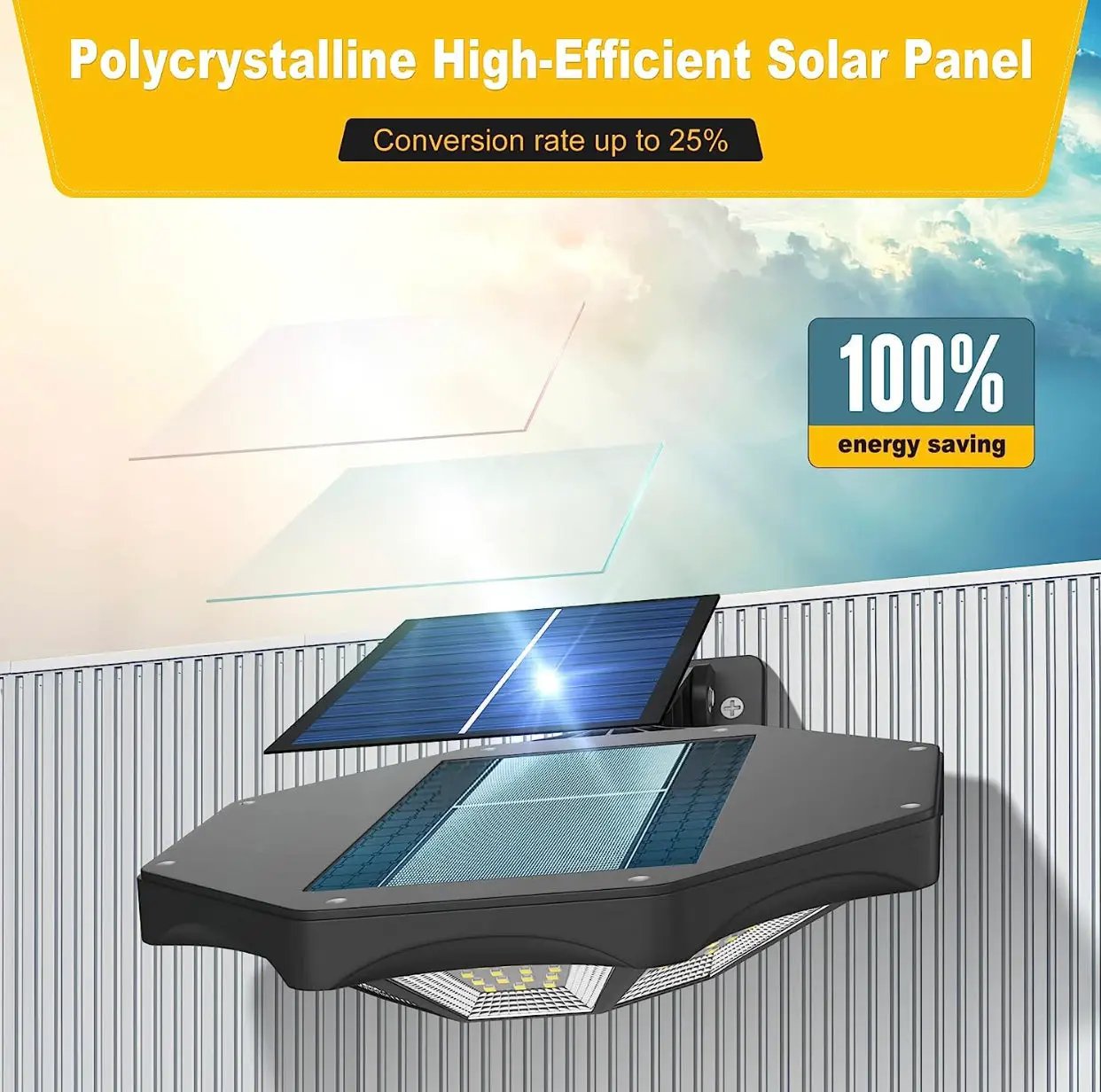 2 Pack SmartYard 300W Solar Street Light 168LED Dusk to Dawn,6500K with Motion Sensor by Outdoor Solar Outlet