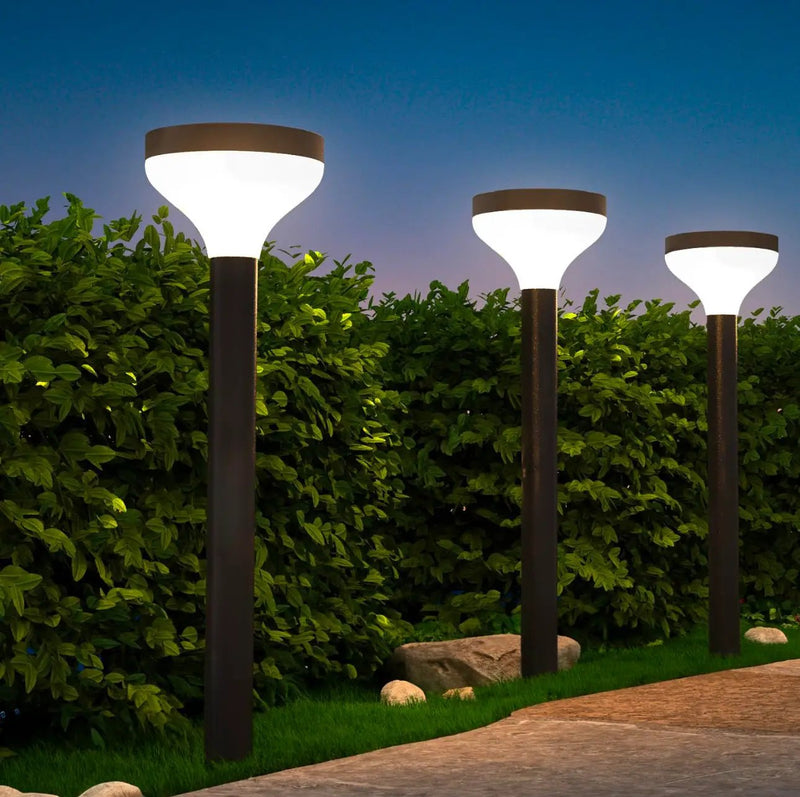 Siemens Vintage Bollard Solar Pathway Light 4 Watt 100 Lumen With Fluorescent Bulb 4 Pack by Outdoor Solar Outlet