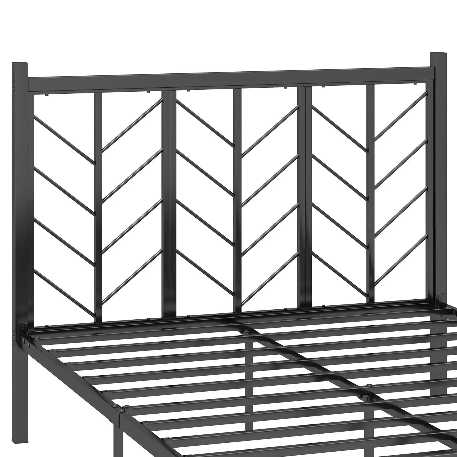 Queen Size Platform Bed with Headboard and Metal Frame by DirectDeals