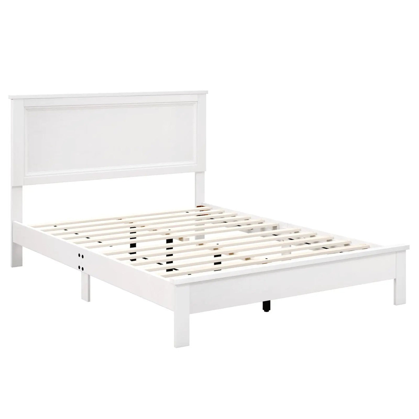 Full Size Platform Slat Bed Frame with High Headboard by DirectDeals