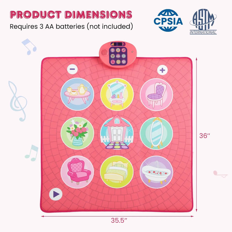 Fun Dance Mat for Kids Dance Pad Game Toy by DirectDeals