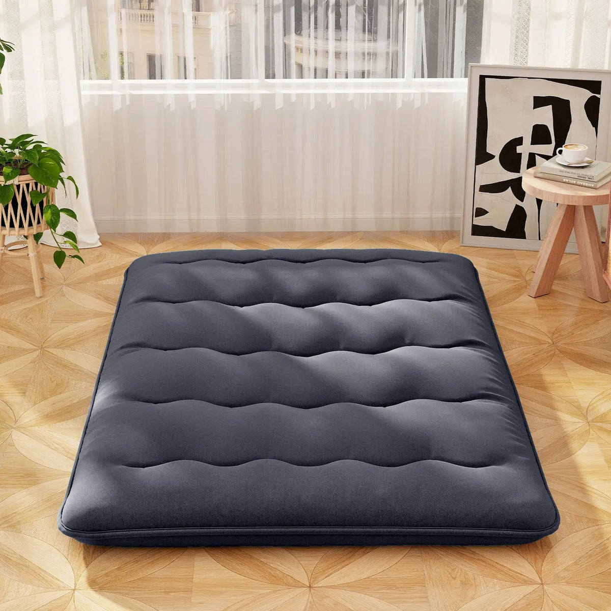 Futon Mattress with Washable Cover and Foldable Mat by DirectDeals