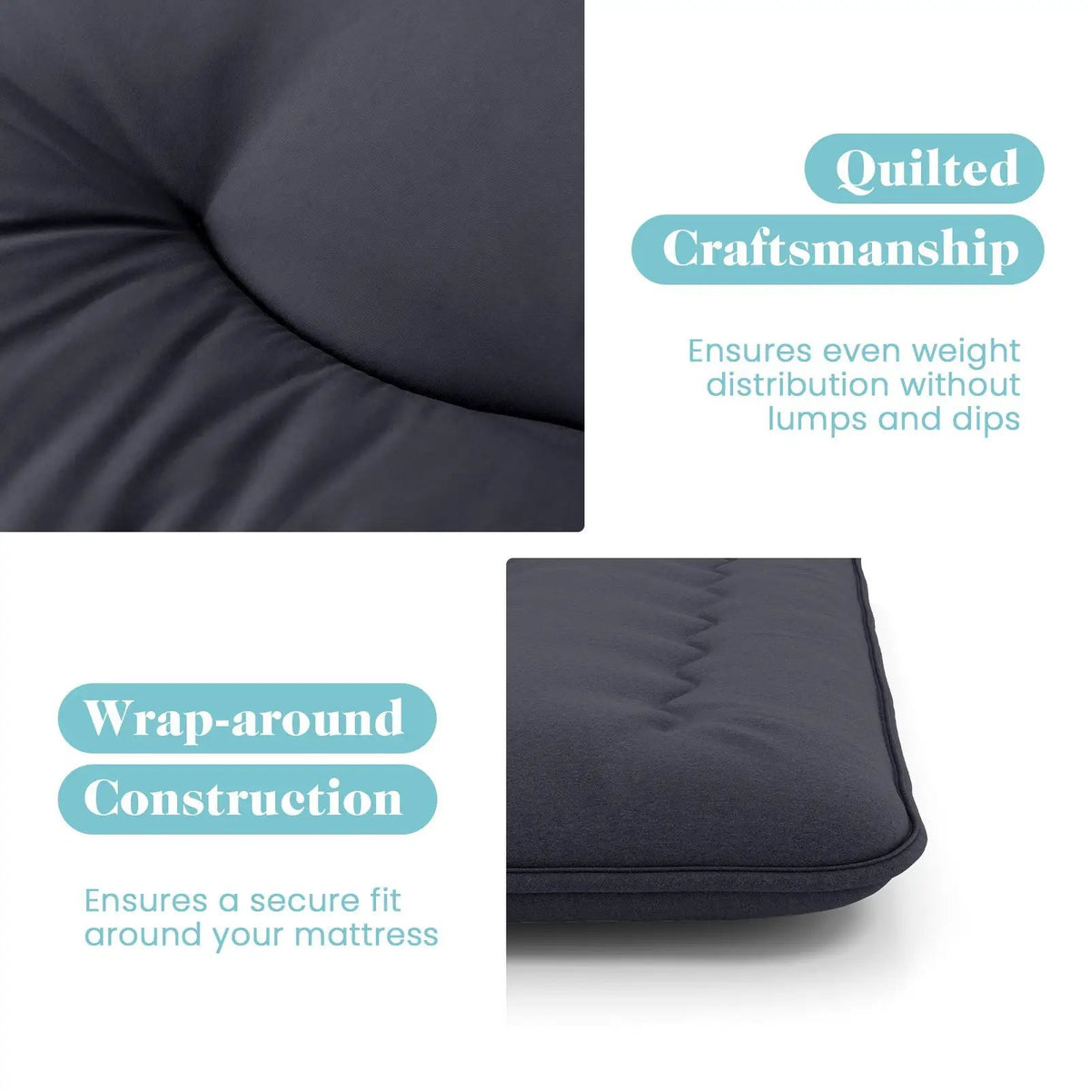 Futon Mattress with Washable Cover and Foldable Mat by DirectDeals
