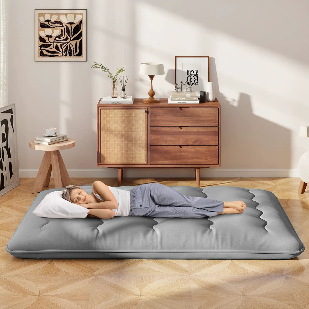 Futon Mattress with Washable Cover and Carry Bag by DirectDeals