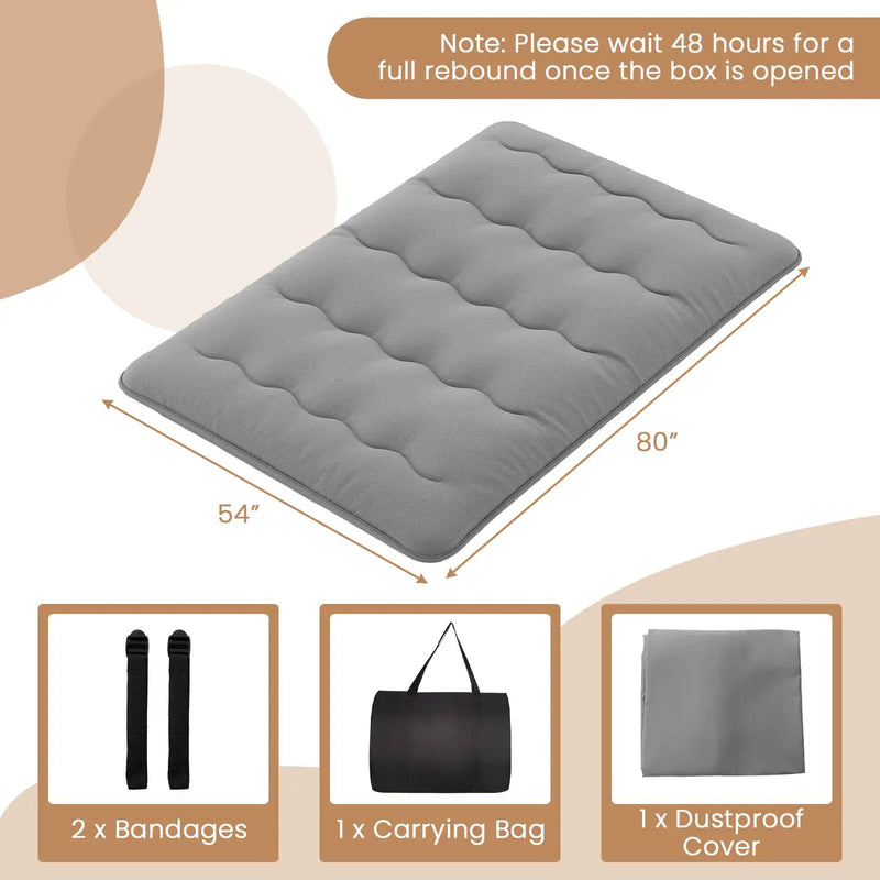 Futon Mattress with Washable Cover and Carry Bag by DirectDeals