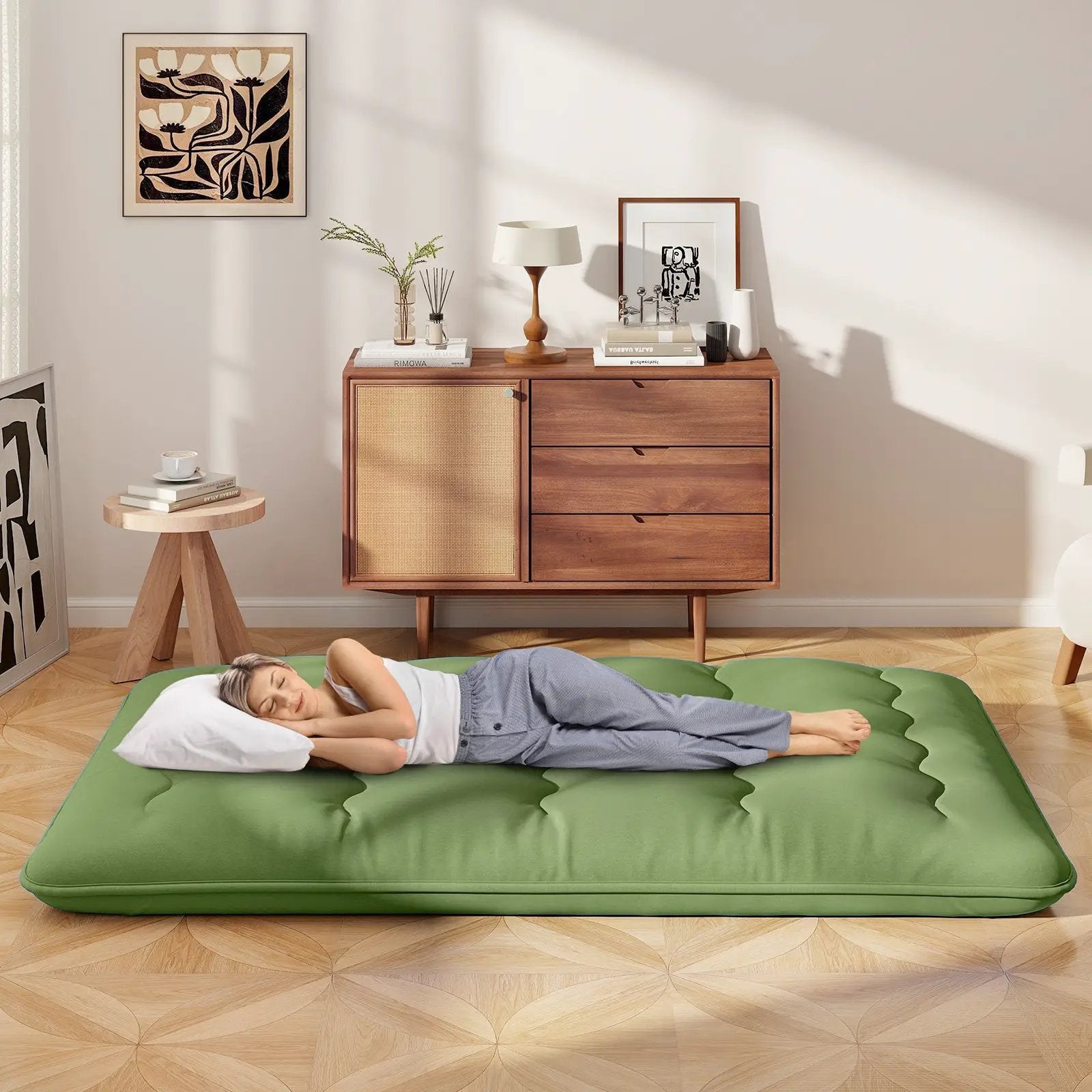Floor Mattress with Washable Cover and Carry Bag by DirectDeals
