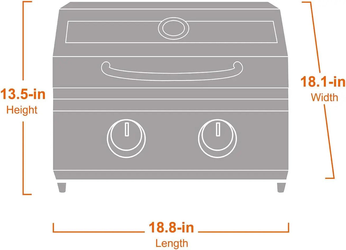 G22 | Stainless Tabletop Propane Gas Grill by Monument Grills