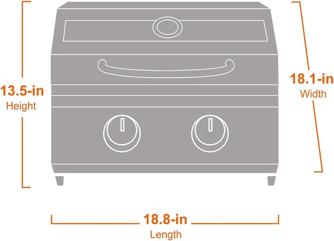 G22 | Stainless Tabletop Propane Gas Grill by Monument Grills