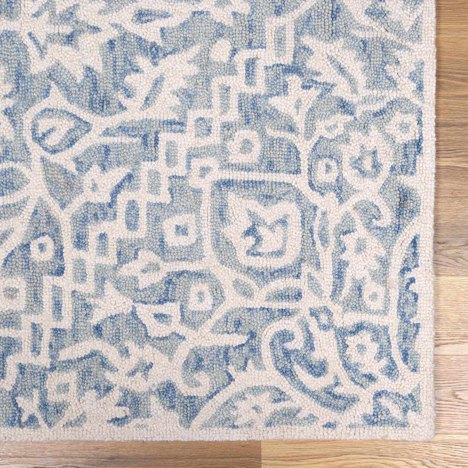 Gagebrook Blue Wool Area Rug by Boutique Rugs